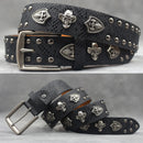 Rivet PU  Leather men's belt Fashion alloy belts Buckle luxury brand jeans belts for men business belt female belt
