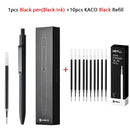 Cute Kaco MIDOT Gel Ink Pen Metal Signature Pens 0.5mm Fine Point 800Meter Smooth Writing Quick Dry Office School Stationary