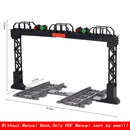 MOC Creative Expert City Train Traffic lights Railing Crossing Railway Express Bricks Building Blocks DIY Toys for Kids gifts