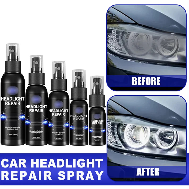 Car Light Restorative Liquid Removing Oxidation Dirt Portable Headlight Repair Polish Liquid for Car Headlight Restoration