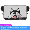 Car snow shield sunshade winter window shield frost and antifreeze cover front windshield cover snow cloth