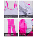 Full Coverage Bikini Top Women Lace Up Swimwear Tops Underwire Push Up Swim Crop Top Tie Back Bathing Suit Period Swimwear