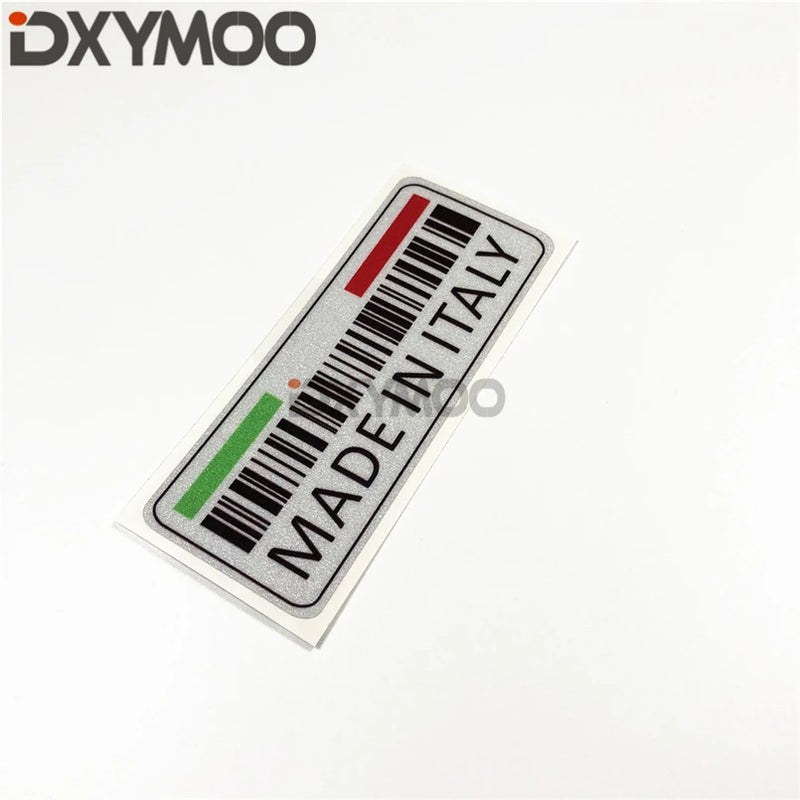 Car Styling Decals Fashion National Flag Bar Code Creative MADE IN ITALY Germany France Sweden Stickers