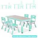 Toddler Multi Activity Table Set Kids Study Desk Kids Desk Chair Set Kids Table and 4 Chairs Set Height Adjustable
