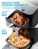 Midea Hot Air Fryer, Double Stack, Overlapping Airfryer, Smart WiFi Sync with Alexa, 11L XL Vertical Space-Saving ,MAF002S