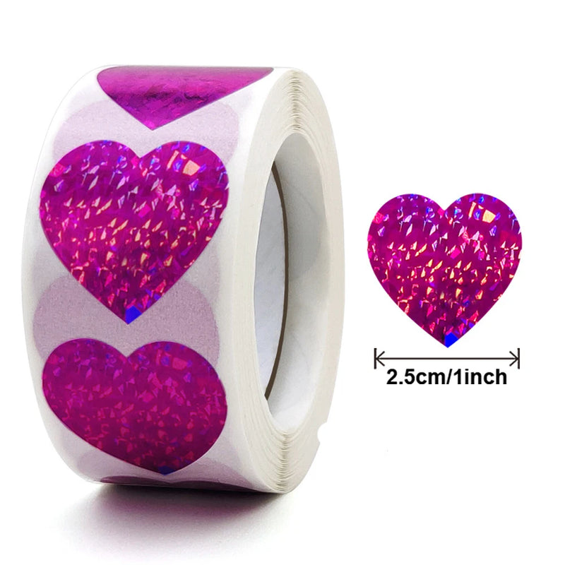 100-500pcs Love Labels Thank You Sticker Sealing Paper Stickers Stationery Supply Decorative Child Scrapbook for Kids