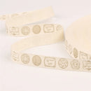 5 Yards/lot 15mm Cotton Ribbon Handmade Design Printed Gift Wrap With For Wedding Christmas Decoration DIY Apparel Sewing Fabric