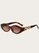 Retro Rectangle Sunglasses Women Brand Designer Vintage Small Frame Sun Glasses Ladies Classic Black Square Oculos De Sol