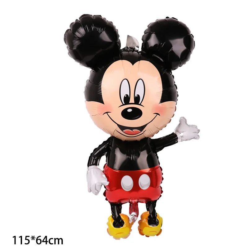 Disney Mickey Minnie Mouse Foil Balloon Baby Shower Birthday Cartoon Mickey Mouse Balloon Party Decoration Air Globos Supplies