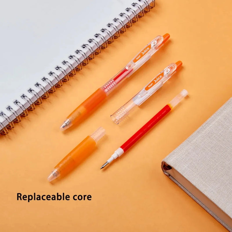 6/12 Color PILOT Juice Gel Pen Set Press Type Color Ballpoint Pen 0.5mm Note-taking Hand Account Stationery School Supplies