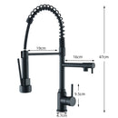 Pull Down Spring Kitchen Faucet Single Lever Hot Cold Mixer Water For Kitchen Sink Dual Spout Nozzle Faucets Crane