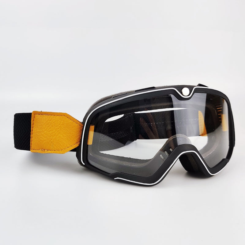 Retro Motorcycle Goggles Ski Glasses Motocross Sunglasses Wide Vision MTB ATV Goggles Cafe Racer Chopper Cycling Racing