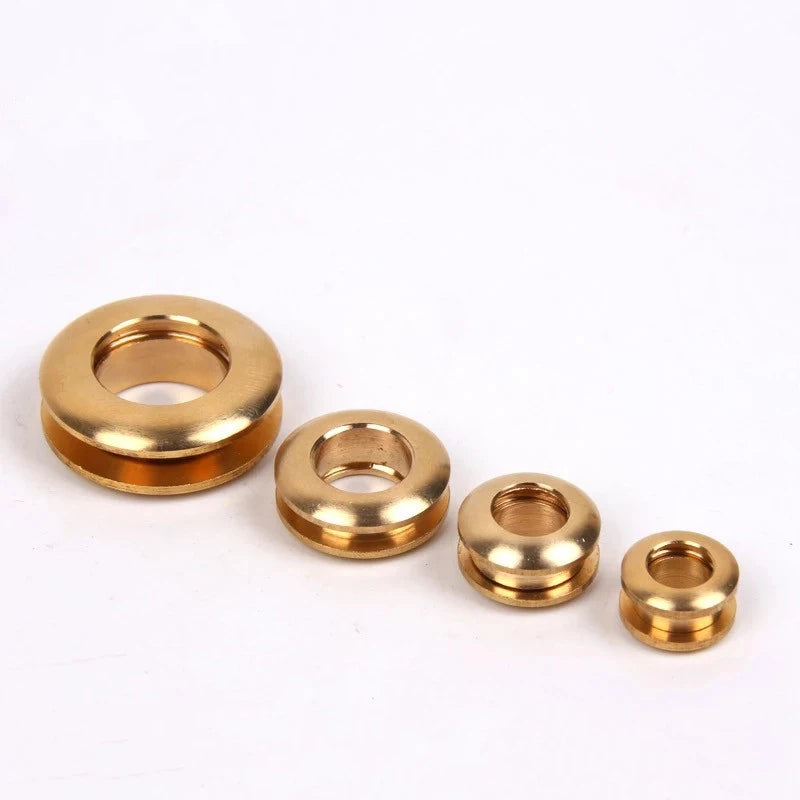 2pcs Solid Brass screw back Eyelets with washer grommets Leather Craft accessory for bag garment shoe clothes jeans decoration