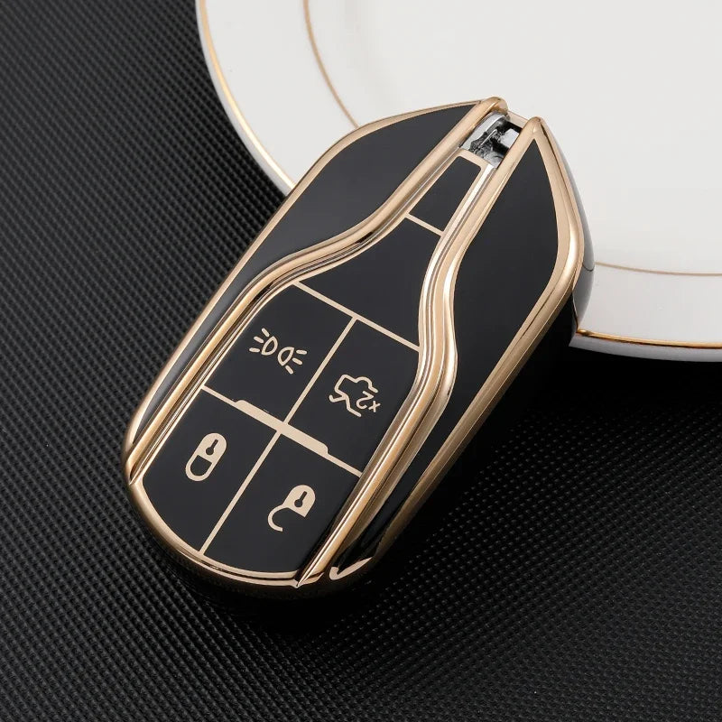 Car Key Case for Maserati Levante Ghibli Quattroporte GT Granturismo GranCabrio TPU Cover Shell Fob Protector Accessories