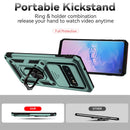 For Samsung S 10 S10+ Plus Case Shockproof Armor Slide Camera Protect Phone Case For Samsung Galaxy S10 Plus Ring Holder Cover