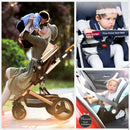 Baby Stroller 3 in 1 Easy Folding Multifunctional Stroller Travel Portable Baby Carriage Safety Seat EU Standard Free Shipping