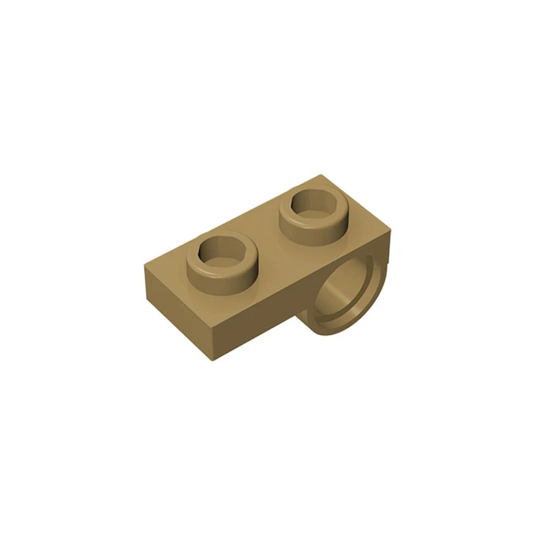 Gobricks 10PCS Bricks Plate Modified 1 x 2 with Pin Hole on Bottom compatible with lego 18677 28809 pieces of children's toys