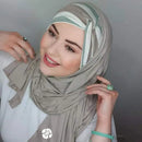 Islam jersey hijab luxury abaya modal femme musulman foulard epingle hijabs for woman musulmane pour chiffon scarf bonnet turban