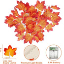 2/3M Christmas Decoration Artificial Maple Leaf Leaves LED Light String Lantern Garland Home Party DIY Decor Halloween New Year
