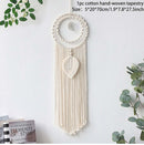 Nordic Stern Mond Makramee Heimdekoration Accessoires Boho Deko Ramadan Mädchen Kinder Babyzimmer Wanddeko Traumfänger Wandbehänge