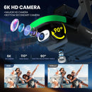 WeFone S5S 6K UHD Foldable Drone, RC Quadcopter, Brushless, Optical Flow, Waypoint Flight,C0.