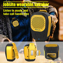 Wearable Bluetooth Speaker Magnetic Clip-On Wireless Speaker Waterproof Portable Sound with Strap for Hands-Free Music/Calls