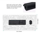 Large Black and White Gaming Mouse Pad Gamer Big Mouse Mat Computer Gaming Locking Edge MousePad 90x40cm Keyboard Desk Mice Pad
