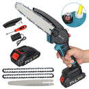 3000w Cordless Chain Saw 6/8 Inch Electric Chainsaw Rechargeable Pruning Wood Cutting Power Tools For 18V Battery