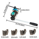 SucceBuy Brake Line Flaring Tool 45° Double Flares for 3/16" 1/4" 5/16" 3/8" Tube Size Suitable for Soft Metal of Copper Lines