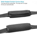 1 Pair Shoulder Strap Pad Universal Shoulder Relief Pad Black Decompression Air Cushions for Laptop Bag, Tactical Bag Strap