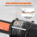 SucceBuy 4500lbs ATV/UTV Electric Winch Nylon/Steel Rope Winch with Wireless/Wired Remote for Truck Car Towing Jeep Off-Road SUV