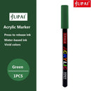 Jupai 1PCS Acrylic Marker Pens Plumones 24Color Painting Stationery Ceramic Glass Fabric Graffiti Waterproof Water-based