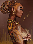 HUACAN 5D Diamond Painting New Arrivals African Woman Rhinestones Diamond Embroidery Cross Stitch Portrait Mosaic Sale Decortion