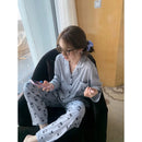 2023 Hello Kitty Y2k Women's Pajamas Woman Clothing Sleepwear Long Sleeve Trousers Two Piece Set Ins Anime Kawaii Cute Autumn