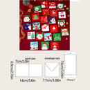12 STÜCK/24 STÜCK Zufällige Weihnachtsgrußkarte Kinder Mini Segensgrußkarten Umschlag Neujahr Postkarte Geschenkkarte Weihnachtsparty