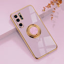 Luxury Plating Magnetic Silicone Case For Huawei P30 P40 Pro P20 Mate 20 P30Pro Honor 20 Pro Soft Shell Covers Stand Ring Holder