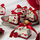 12/30 Pcs Plant Flower Candy Box Beauty Biscuit Accompanying  Paper Boxes Suitable for Wedding Birthday Valentine's Day