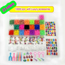 Rubber Band Loom  Bracelet Kit Storage BoxColorful Beads Tool Set DIY Jewery Making Girls Friendship Bracelets Christmas Gifts