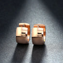ZORCVENS Rose Gold Color Stainless Steel Hoop Earrings for Women Small Simple Round Circle Huggies Ear Rings Accessories