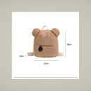 Cute Bear Plush Backpack Embroidered Name Autumn Winter Kids Outdoor Shoulder Bags Custom Personalized Children's Gift Bags