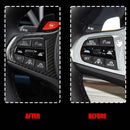 Carbon Fiber Steering Wheel Cover Trim Decor For BMW 1 2 3 4 5 Series G30 G32 G42 G14 G01 G02 G05 G06 G07 G20 G22 G26 G29 G80