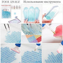 HUACAN Diamond Painting Colorful Flower Picture Of Rhinestones Mosaic Fantasy 5D DIY Home Decorative