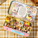 Cutebee Box Theater Miniature Doll House Furniture for Children Birthday Gift DIY Dollhouse Kit Build with Led Light Casa Toy