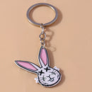 Cute Funny Easter Chicken Hen Keychain Animal Keyring Pendants for Women Girls Handbag Accessories DIY Jewelry Gifts