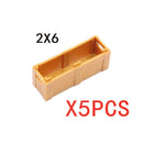 MOC Building Blocks Figures Accessories Cash Dollar Coin Bag Model Gold Silver Bar Colored Diamond Treasure Box Series Coffer