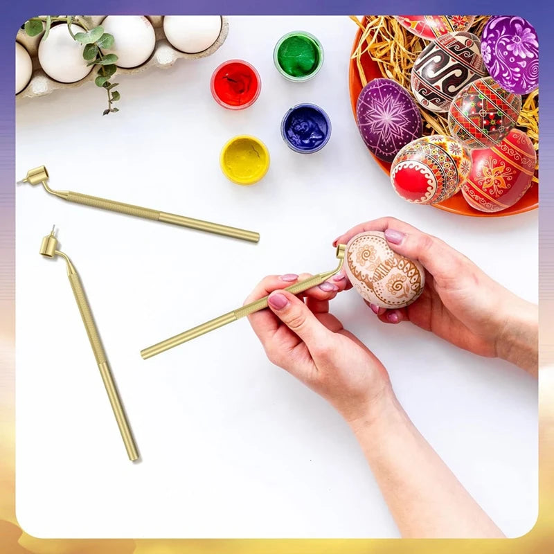 Set Of 3 Pysanka Set Hot Wax Drawing Pens For Decorative Arts For Easter Eggs Pysanky Supplies