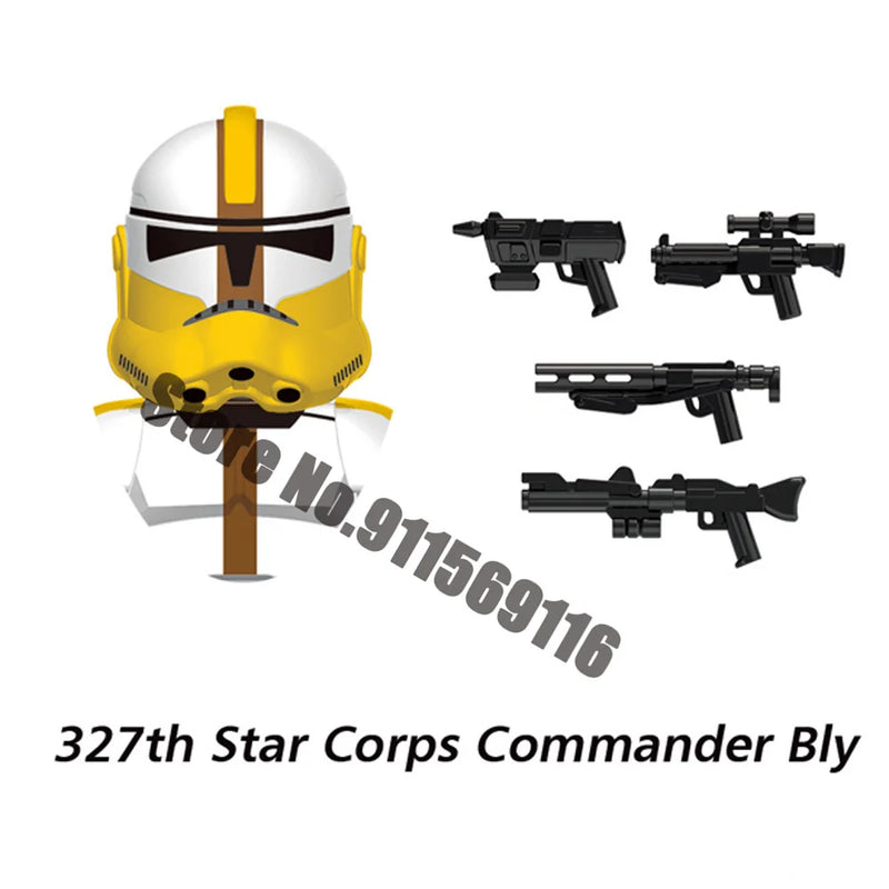 ARC Clone Troopers Building Blocks LUKE Skywalker Mandalorians Boba Fett Palpatine Yoda R2D2 Bricks Action Figures Toys