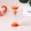 2/3 Minutes Sand Clock Color Hourglass Sandglass Kids Tooth Brushing Timer Plastic Suction Cup Hourglass Home Decor Child Gifts