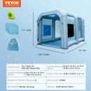 VEVOR Inflatable Paint Booth with Blowers Inflatable Spray Booth Powerful Spray BoothCar Paint Tent Air Filter System