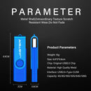 High Speed TYPE-C USB 3.0 Flash Drive 64GB Rotatable OTG Pen Drive 32GB Free Key Chain Memory Stick for Mobile Phone Pendrive